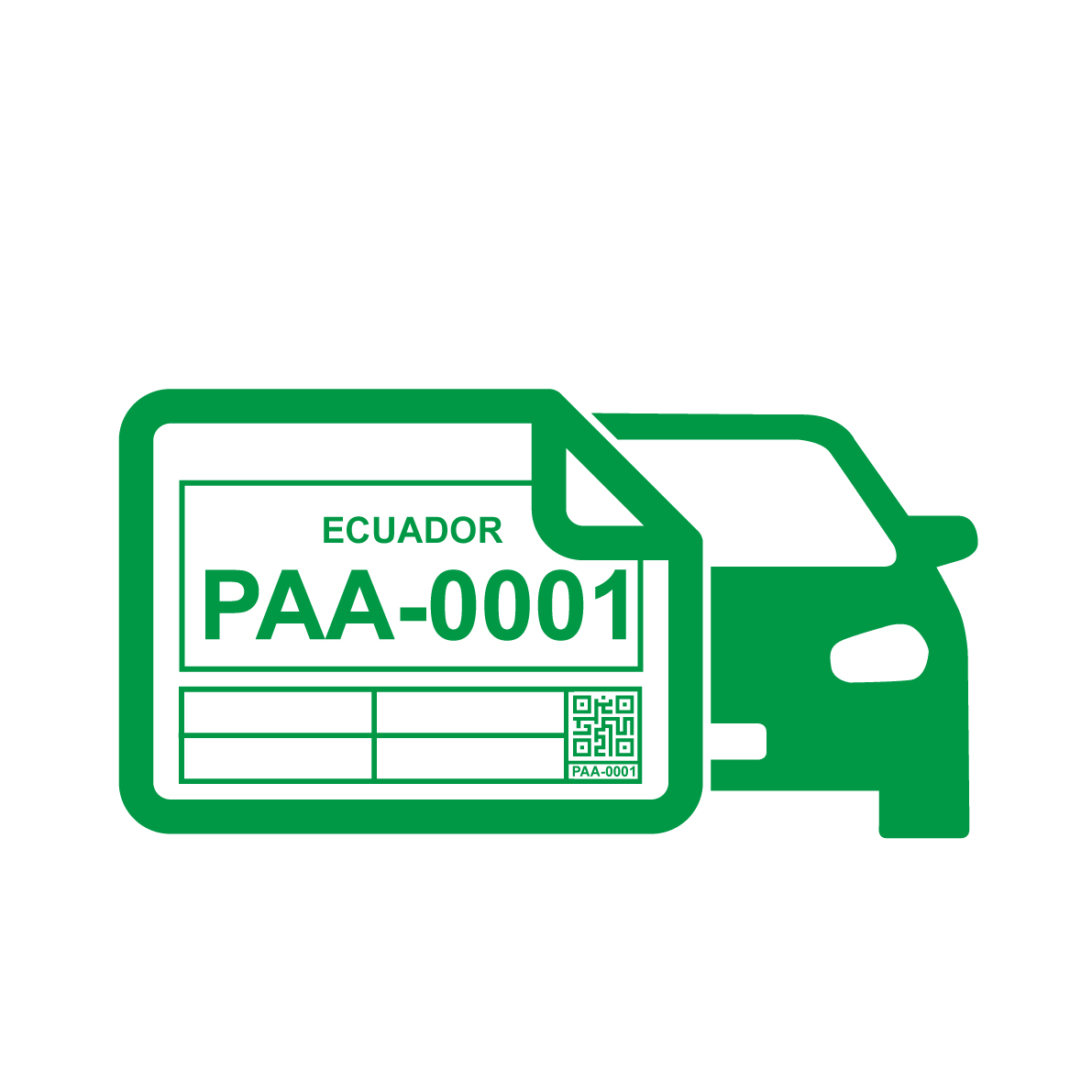 Placa Provisional Vehicular